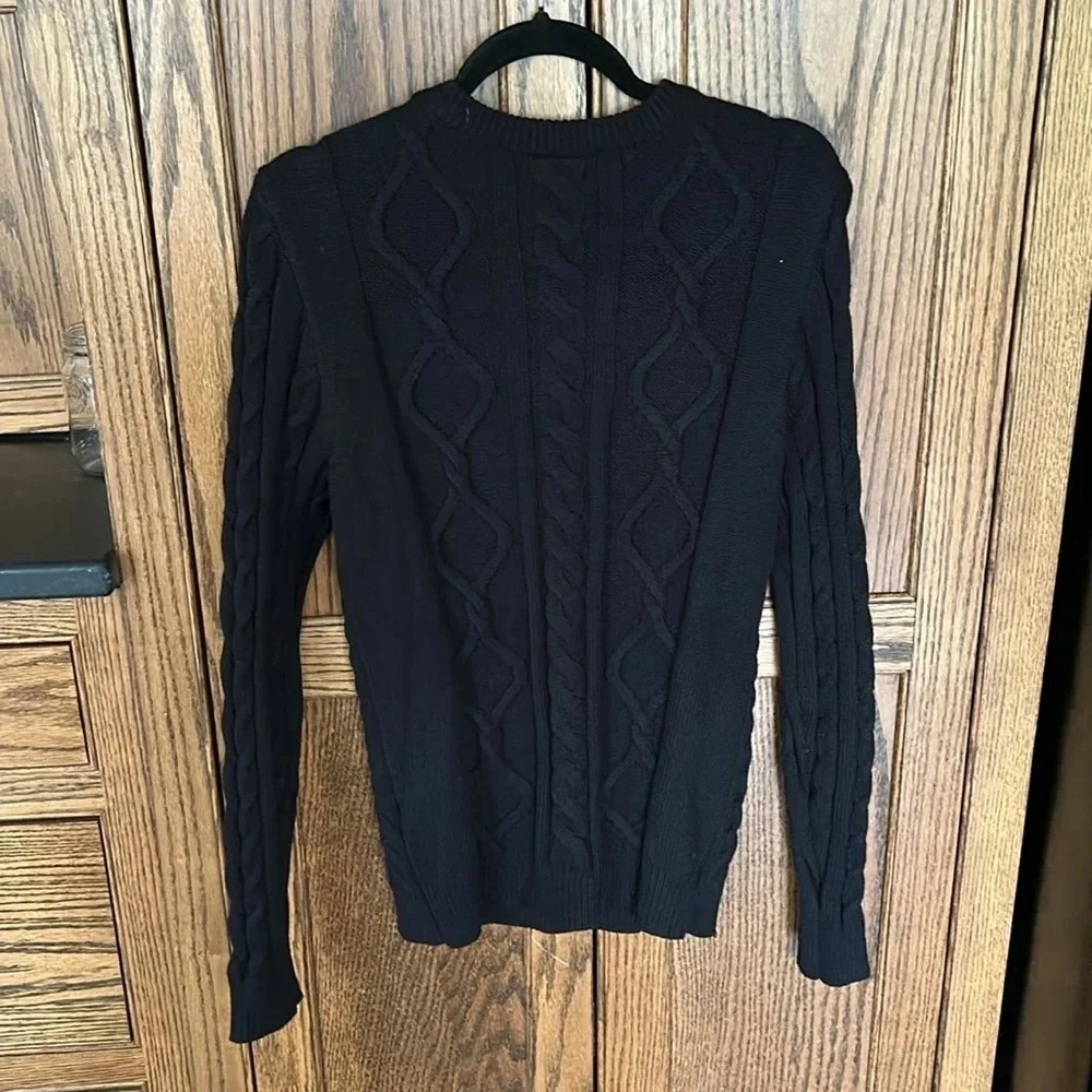 Disney Parks x Marvel Avengers Black Panther Cable Knit Sweater | Size S - Picture 9 of 9
